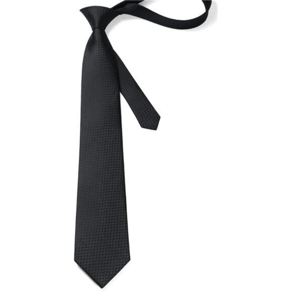 Mens Plaid Necktie Pocket Square Set Formal Checkered Tie Handkerchief Gift - Picture 5 of 7